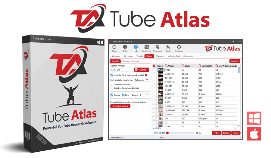 Tube Atlas Software