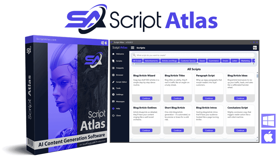 script atlas AI desktop software